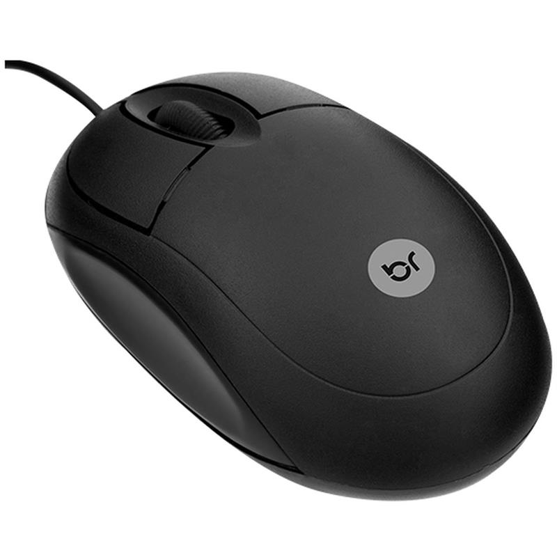MOUSE ÓPTICO USB ESPANHA 1.000 DPI PRETO - BRIGHT UNIDADE