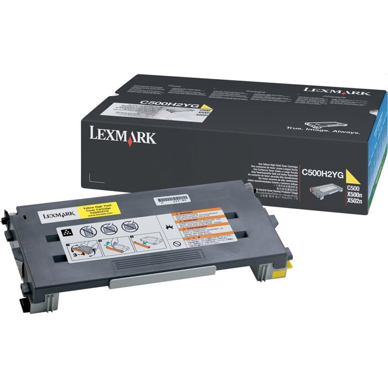 CARTUCHO DE TONER ORIGINAL LEXMARK C500H2YG AMARELO C500 - LEXMARK UNIDADE
