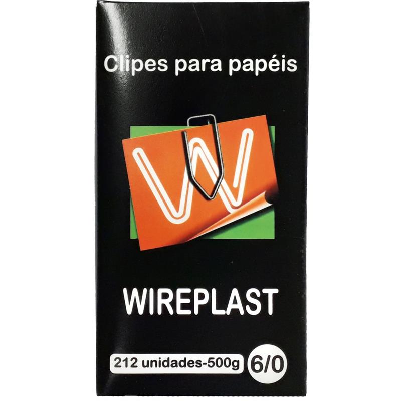 CLIPS GALVANIZADO AÇO 6/0 500 G - WIREPLAST CAIXA