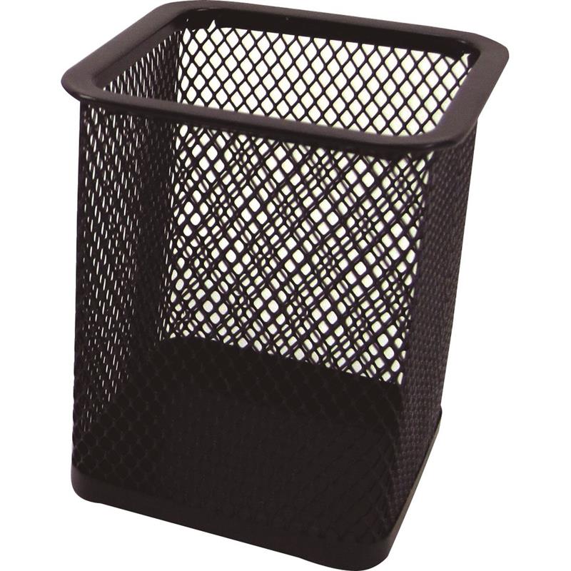 ACESSÓRIO PARA MESA PORTA LÁPIS ARAMADO QUADRAD PRETO KIT UNIDADE