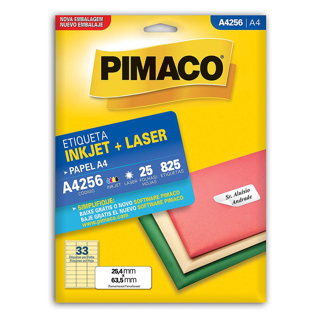 ETIQUETA PIMACO A4 4256 - 25FLS