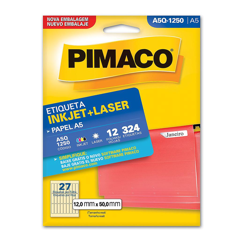 ETIQUETA PIMACO A5 Q1250 - 12FLS