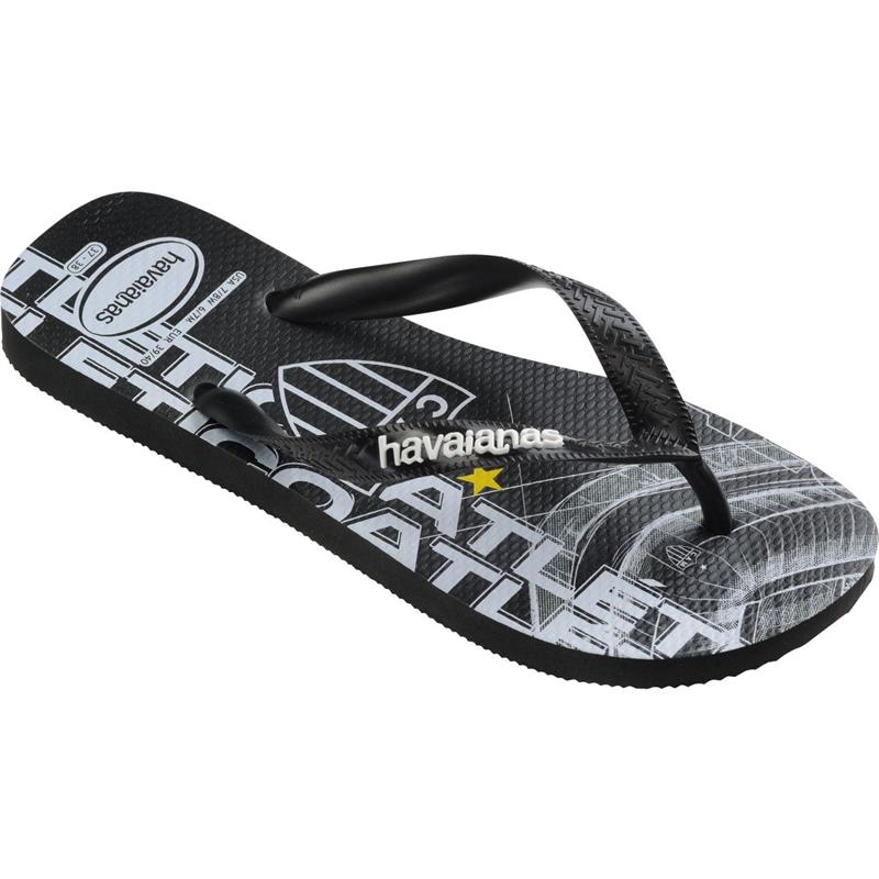CHINELO HAVAIANAS LICENCIADO TOP ATLÉTICO MG 37/8 PRETO - HAVAIANAS PAR