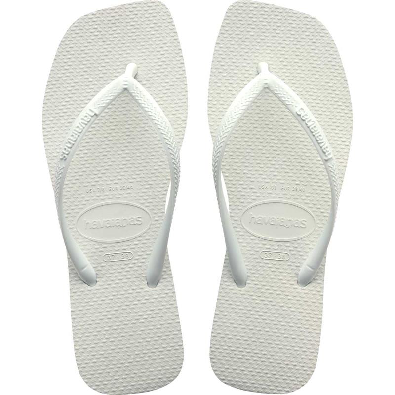 CHINELO HAVAIANAS FEMININO SLIM SQUARE 37/8 BRANCO - HAVAIANAS PAR