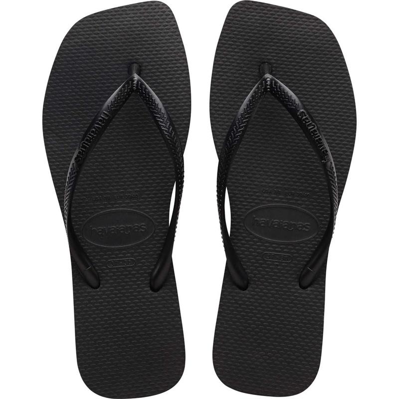 CHINELO HAVAIANAS FEMININO SLIM SQUARE 39/0 PRETO - HAVAIANAS PAR