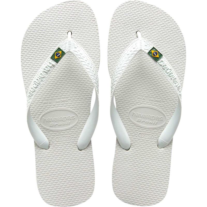 CHINELO HAVAIANAS (UNISSEX) BRASIL 37/8 BRANCO - HAVAIANAS PAR