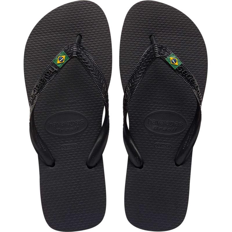 CHINELO HAVAIANAS (UNISSEX) BRASIL 37/8 PRETO - HAVAIANAS PAR