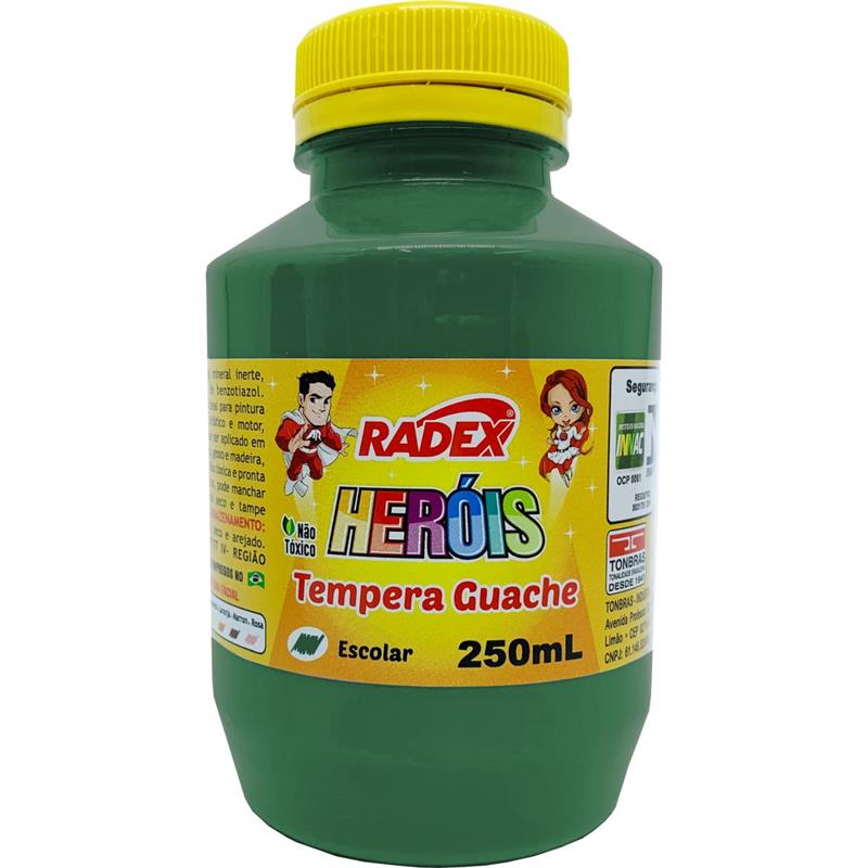 TINTA GUACHE 250 ML VERDE RADEX