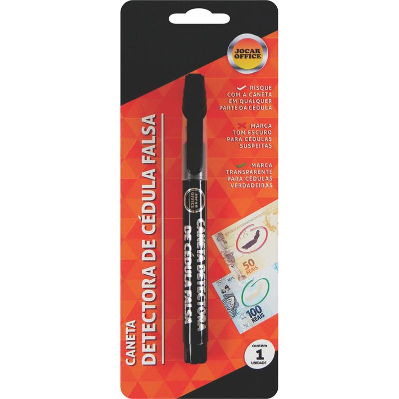 CANETA PARA IDENTIFICACAO JOCAR DETECTORA CEDULAS FALSAS - LEONORA UNIDADE