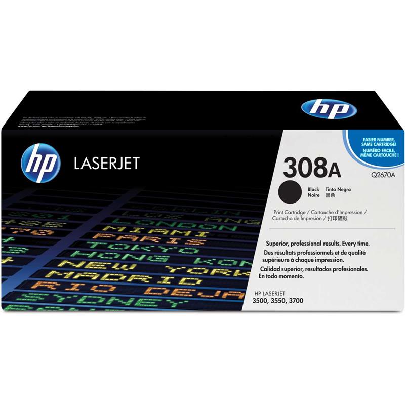 CARTUCHO DE TONER ORIGINAL HP 308A PRETO LASERJET - HP UNIDADE