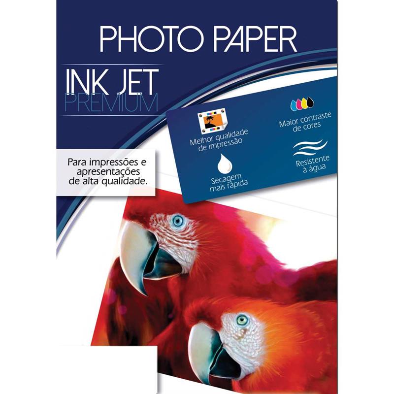 PAPEL FOTOGRÁFICO INKJET A4 GLOSSY PREMIUM 180G - MARES CX.C/50