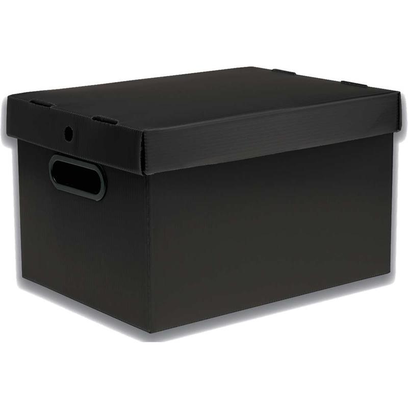 CAIXA ORGANIZADORA PRONTOBOX PRETA 360X265X230 MD - POLYCART UNIDADE