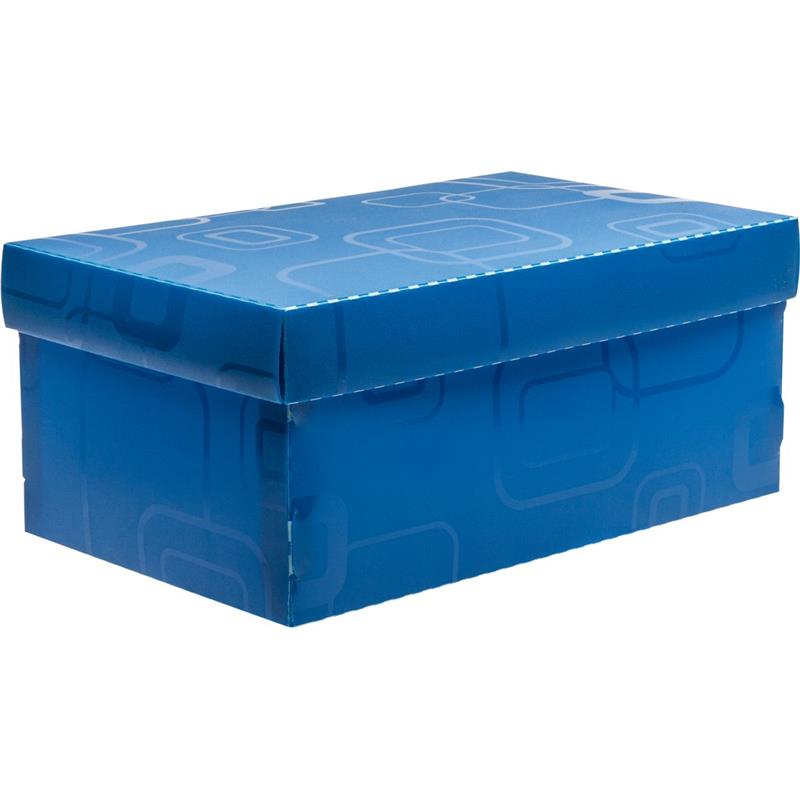 CAIXA ORGANIZADORA TOP LINE SAPATO 28X17X12CM.AZ - DELLO UNIDADE