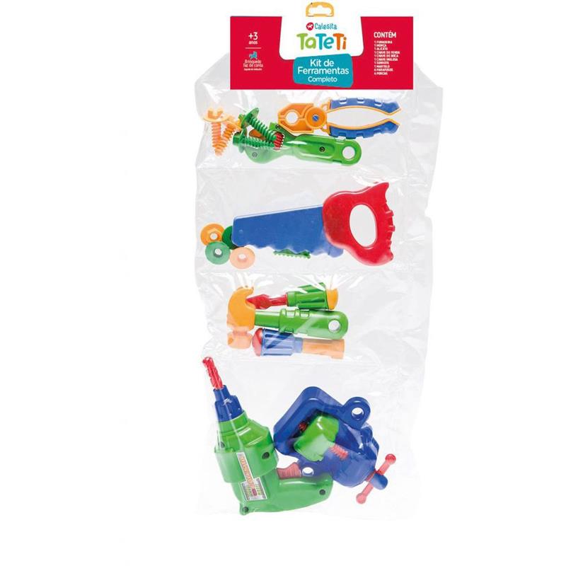 BRINCANDO DE PROFISSÕES KIT FERRAMENTAS COMPLETO - TATETI UNIDADE