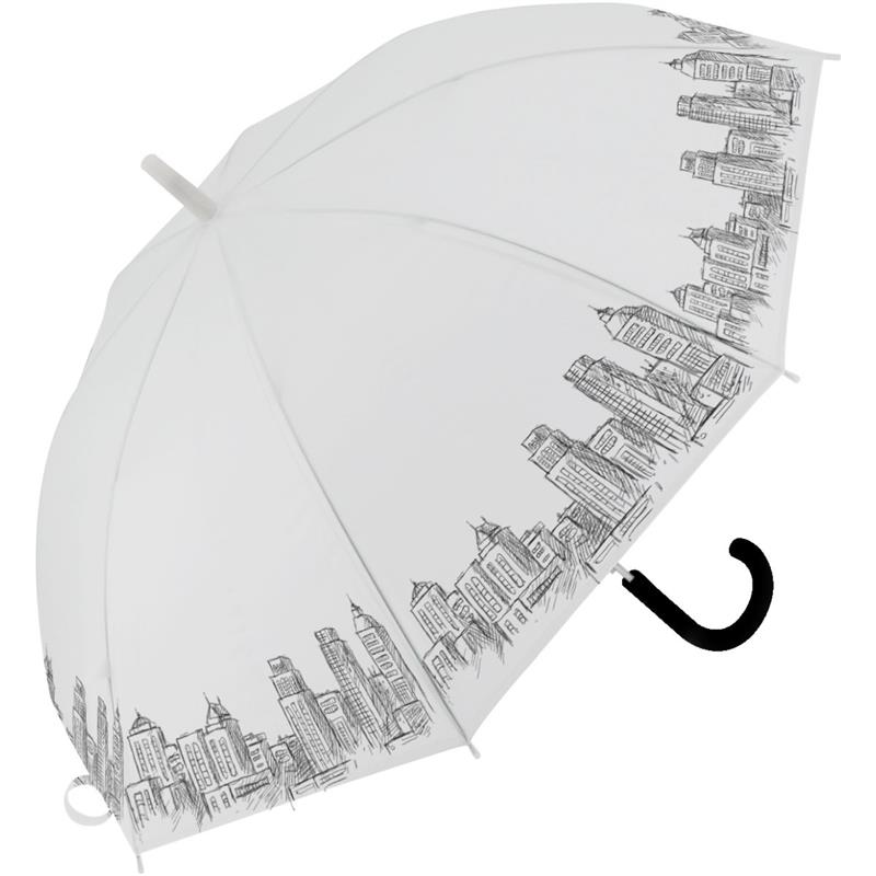 GUARDA-CHUVA TRANSPARENTE GOTAS 82 CM (SORTIDO) - YANGZI UNIDADE