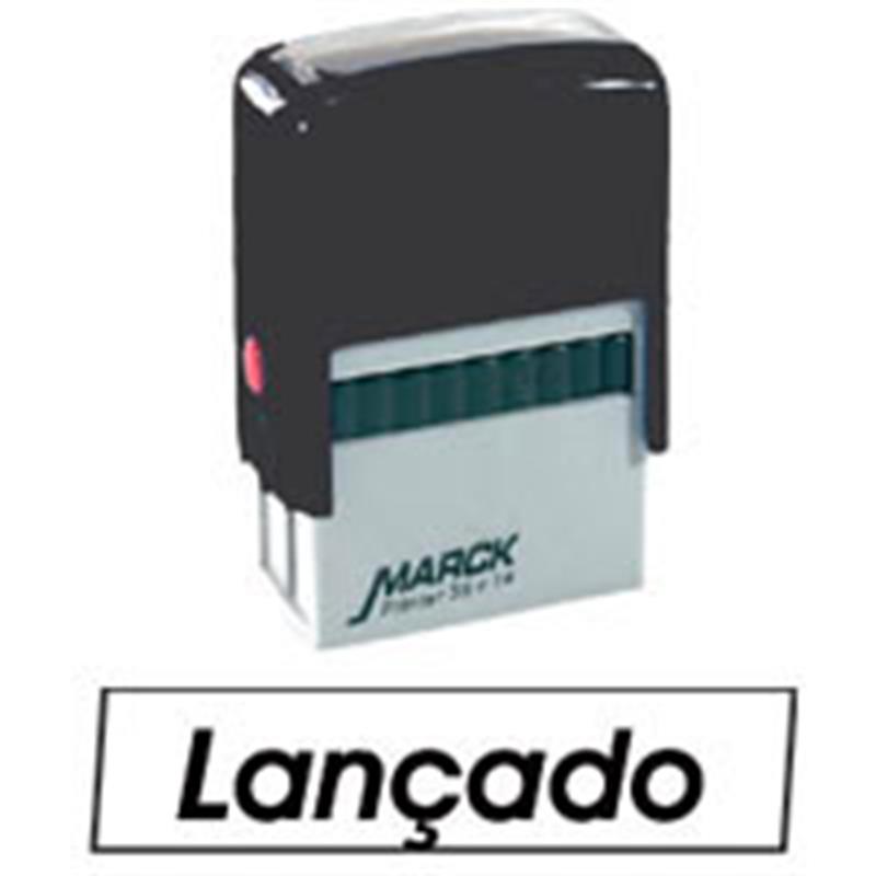 CARIMBO AUTOENTINTADO AUTOMATICO 38X14MM LANCADO - CARBRINK UNIDADE