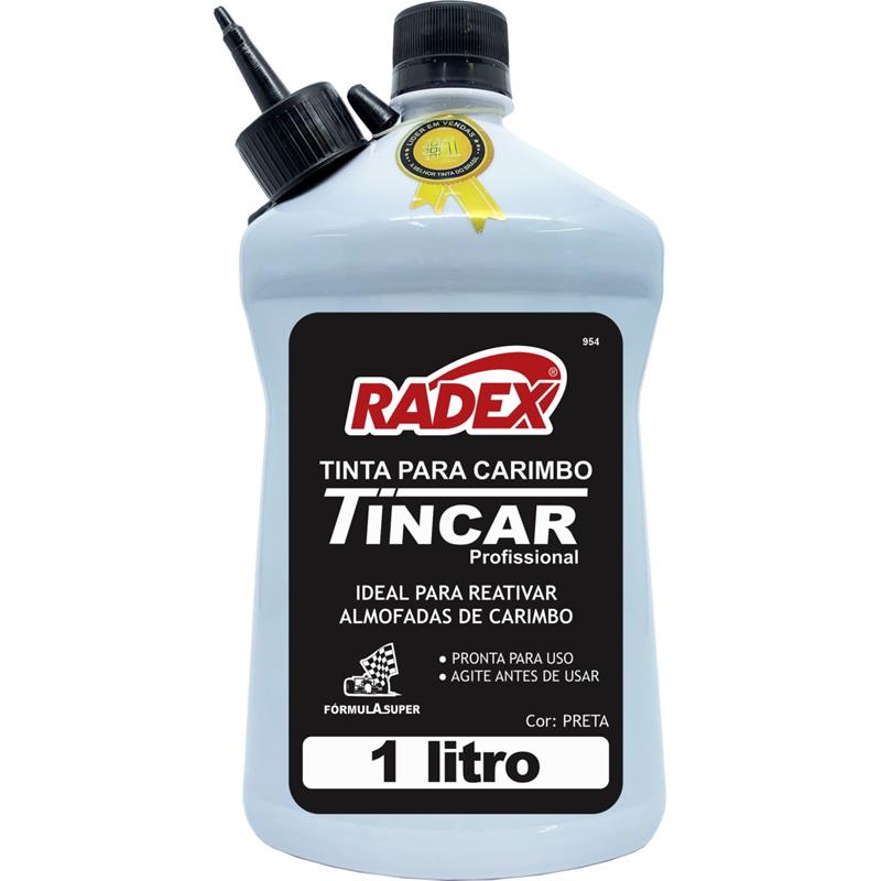 TINTA PARA CARIMBO 1 LITRO PRETO - RADEX UNIDADE