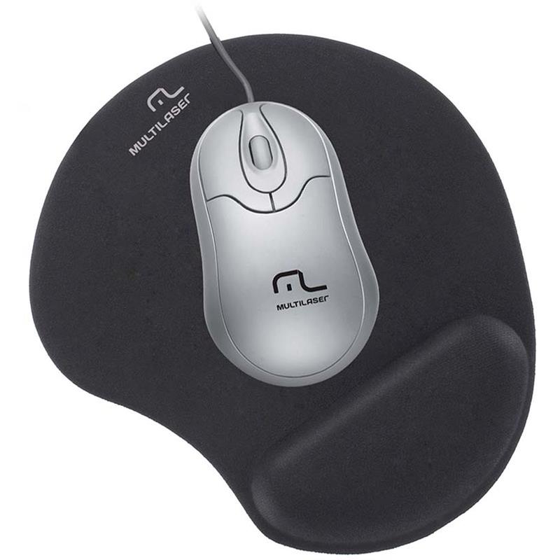 MOUSE PAD GEL GRANDE PRETO MULTI