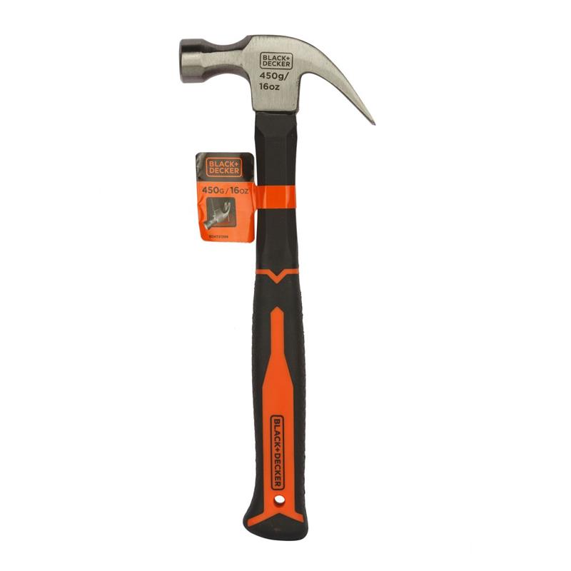 FERRAMENTA MANUAL MARTELO UNHA CABO FIBRA DE VIDRO - BLACK &amp; DECKER UNIDADE