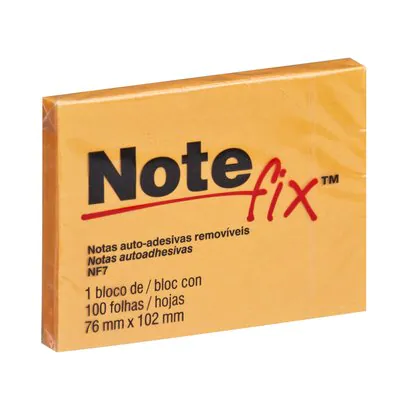 Notas Adesivas Note Fix 78X102Mm 100 Fls Nf7 Laranja