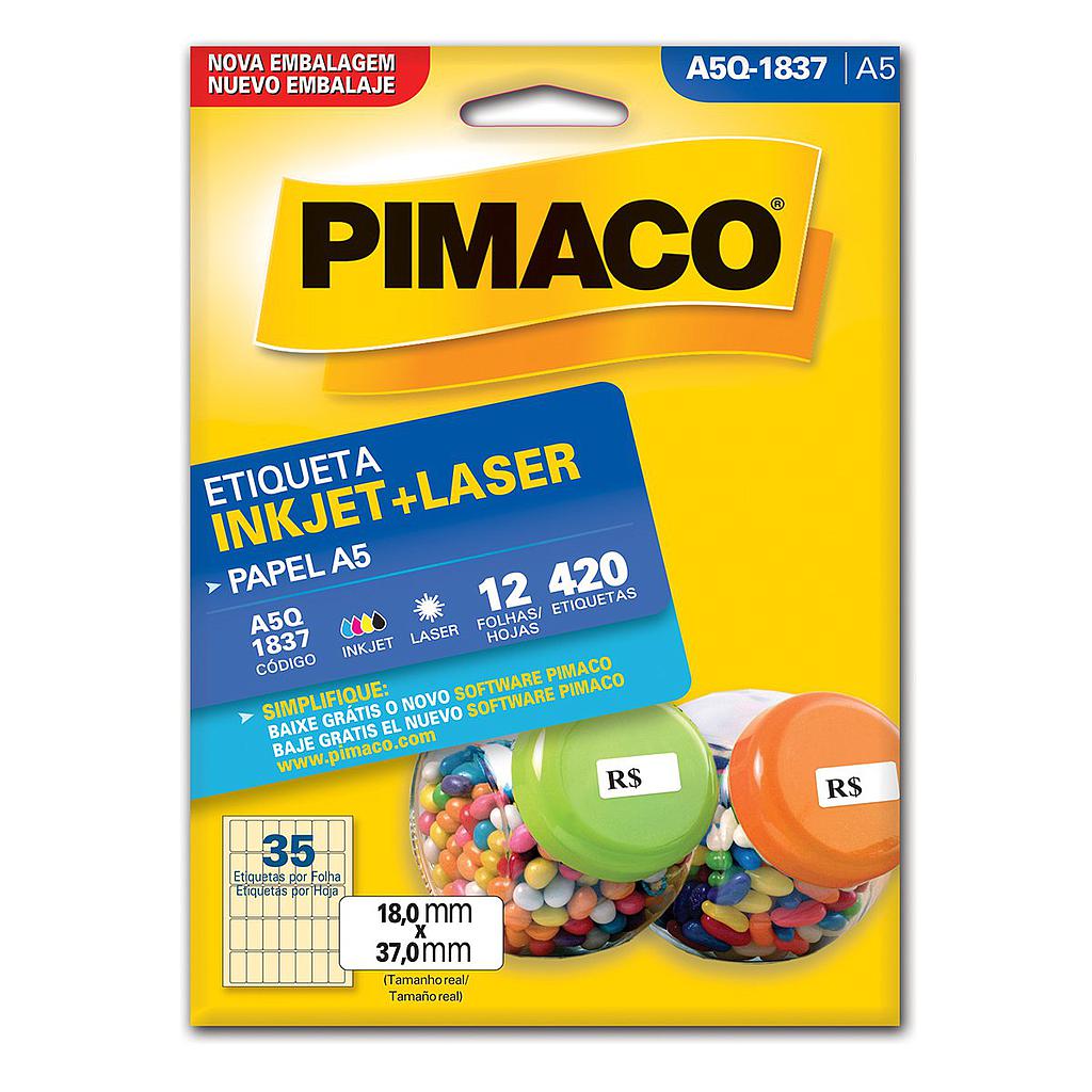 ETIQUETA PIMACO A5 Q1837 - 12FLS