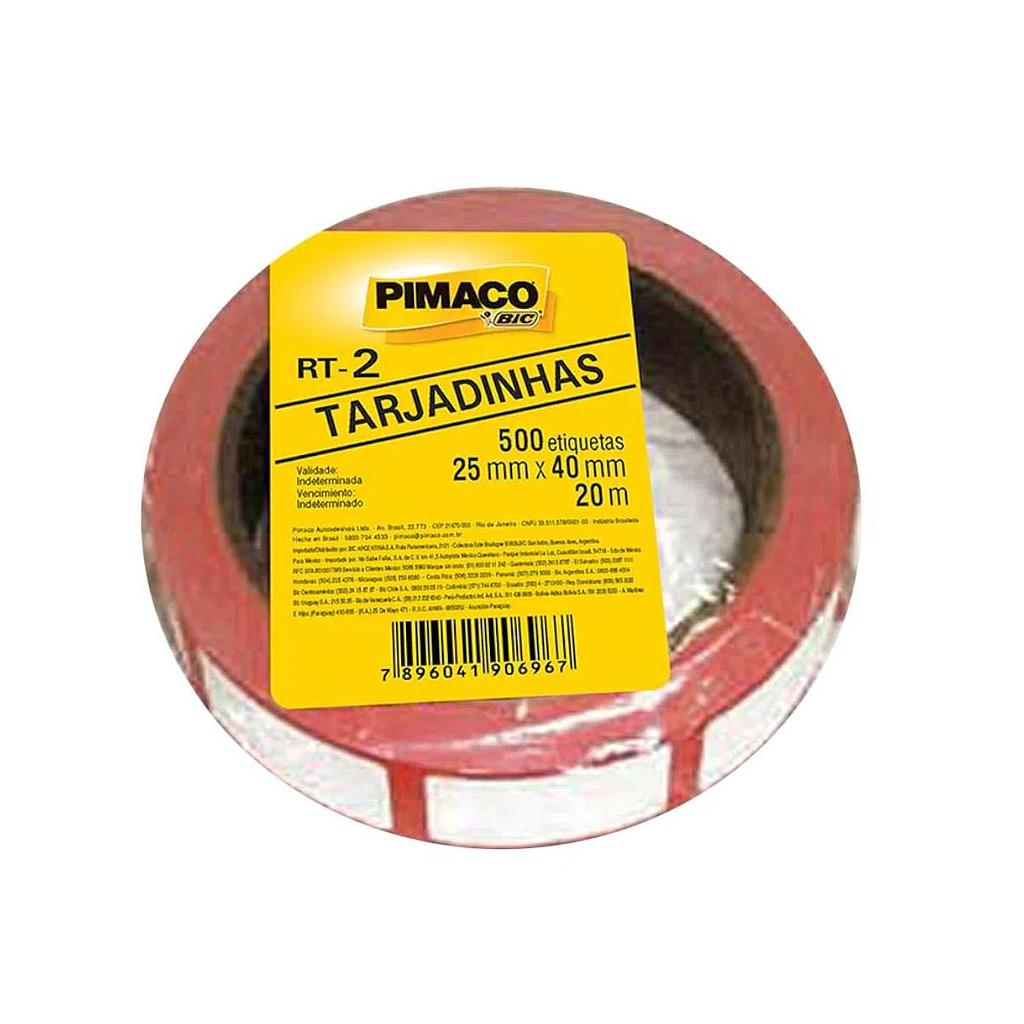 ETIQUETA PRECO TARJADINHA PIMACO RT2 - 500 ETIQS 20M