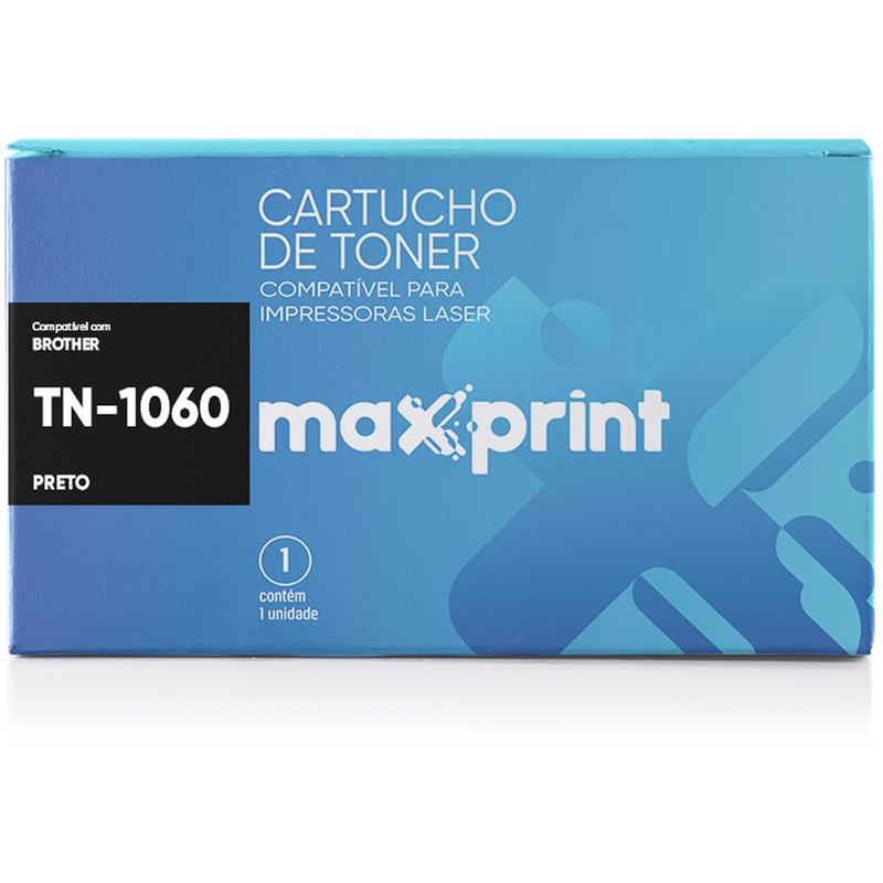 CARTUCHO DE TONER COMPATÍVEL BROTHER TN1060 PRETO - MAXPRINT UNIDADE