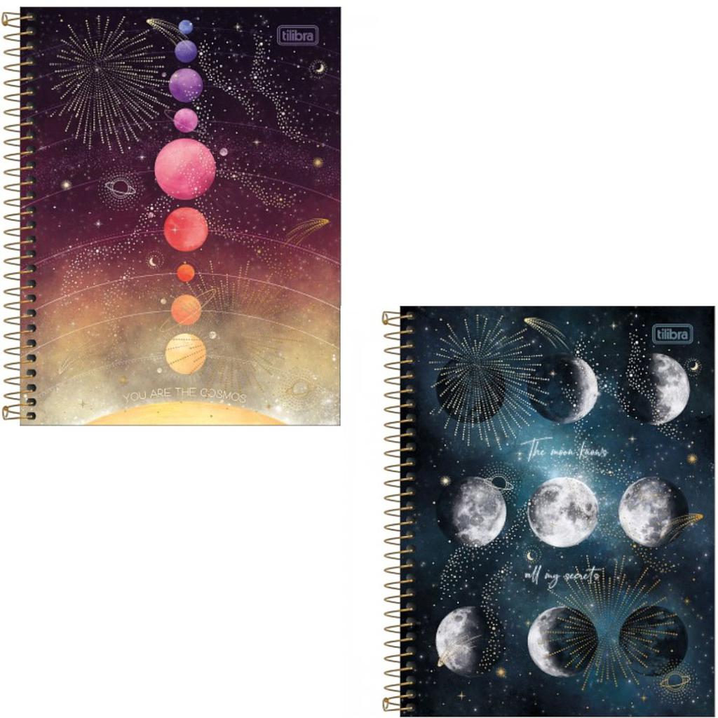 CADERNO TILIBRA ESPIRAL C/D UNIVERSITARIO MAGIC 80 FOLHAS COM 4