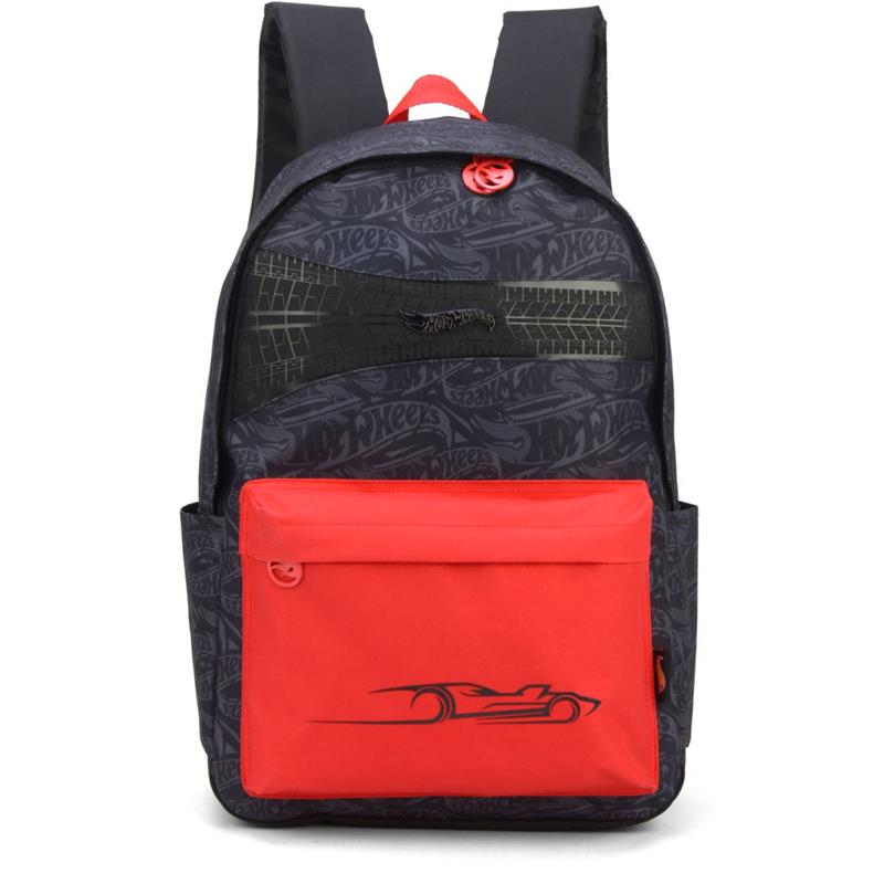 MOCHILA HOT WHEELS GRANDE PRETA - LUXCEL UNIDADE