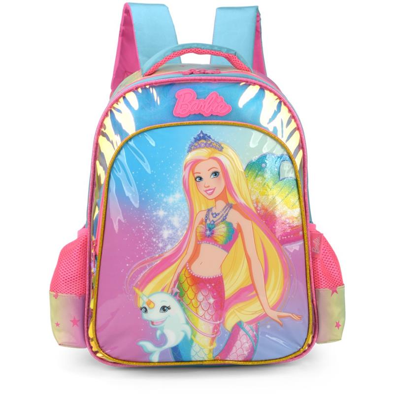 MOCHILA INFANTIL BARBIE GRANDE VERDE - LUXCEL UNIDADE