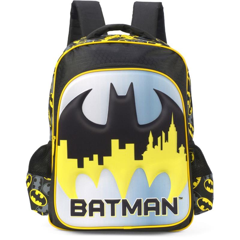 MOCHILA INFANTIL BATMAN GRANDE AMARELA - LUXCEL UNIDADE