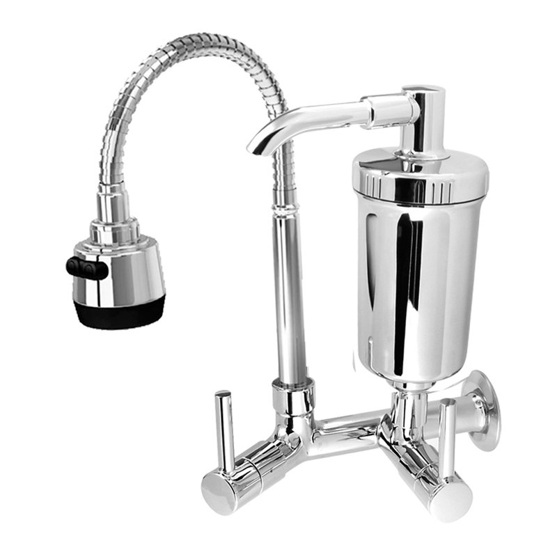 Torneira c/Filtro em Metal-Leao Gourmet Parede 3272