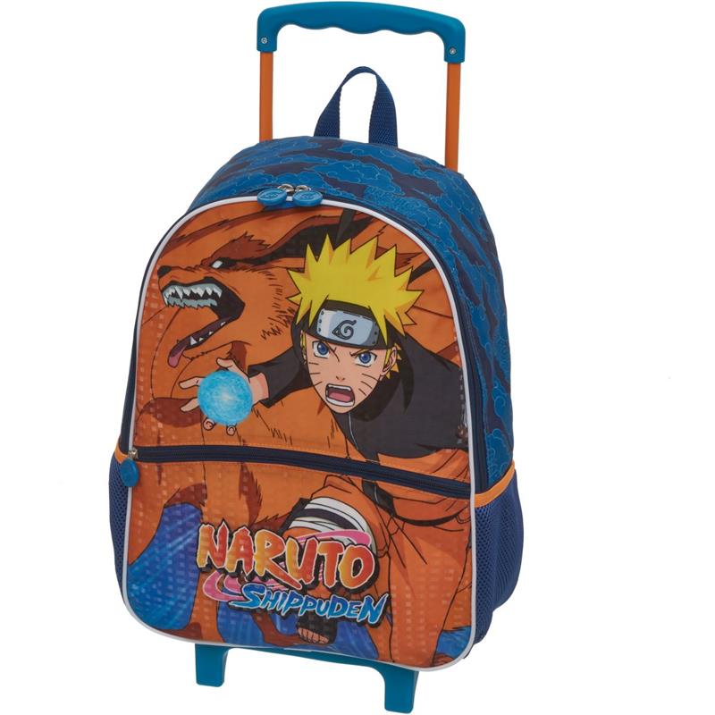 MOCHILA INFANTIL COM RODINHA NARUTO KURAMA - PACIFIC UNIDADE