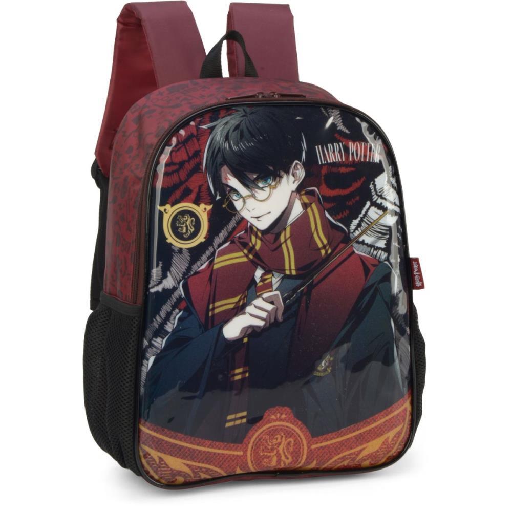 MOCHILA INFANTIL HARRY POTTER M VINHO - LUXCEL UNIDADE