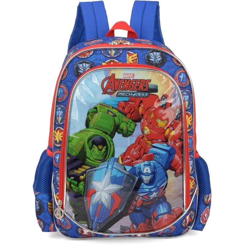 MOCHILA INFANTIL THE AVENGERS GRANDE AZUL - LUXCEL UNIDADE