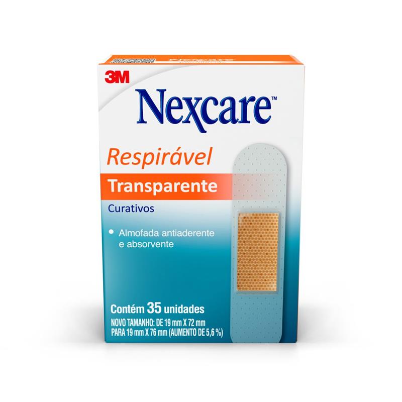 PRODUTOS FARMA NEXCARE CURATIVO TRANSPARETE COM 35 - 3M CAIXA
