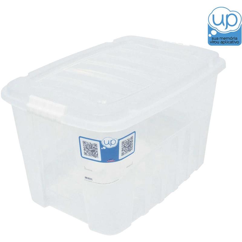 CAIXA PLÁSTICA MULTIUSO GRAN BOX ALTA INCOLOR 19,8L - PLASUTIL UNIDADE