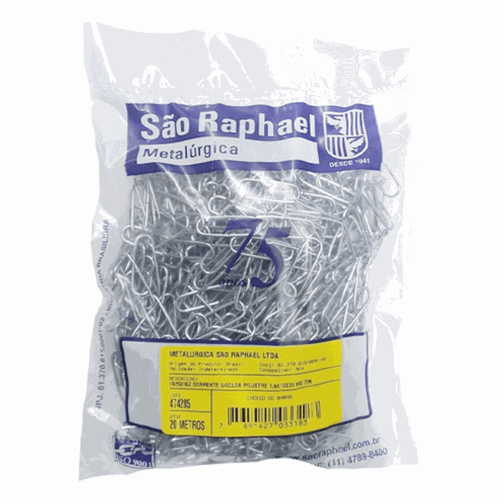 CORRENTE SAO RAPHAEL PARA LUSTRE 1,6 ZINCADA