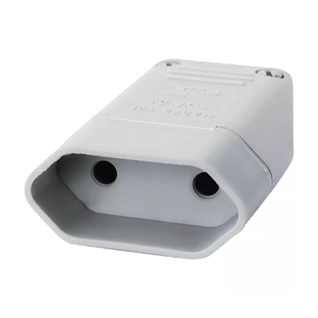 PINO FEMEA BIPOLAR PERLEX 10A CINZA - 1042