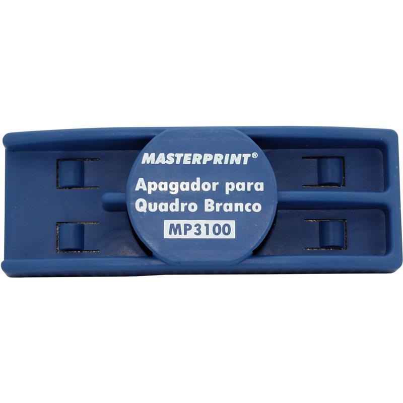APAGADOR QUADRO BRANCO MP 3100 COM DEPÓSITO E IMÃ AZUL MASTERPRINT UNIDADE