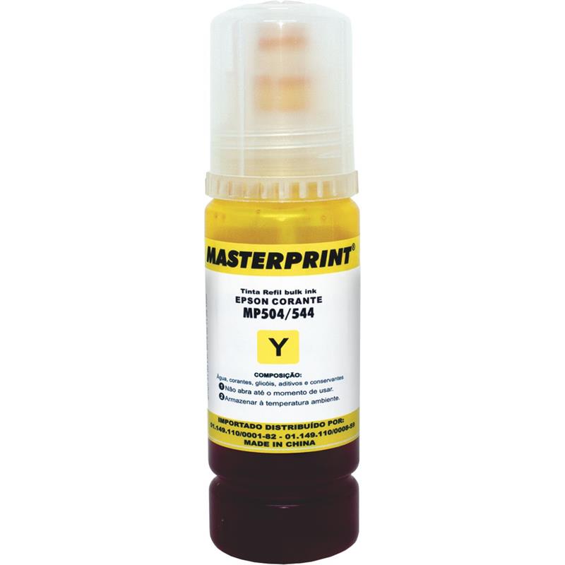 REFIL DE TINTA EPSON COMPATÍVEL 504/544 AMARELO 70 ML - MASTERPRINT UNIDADE