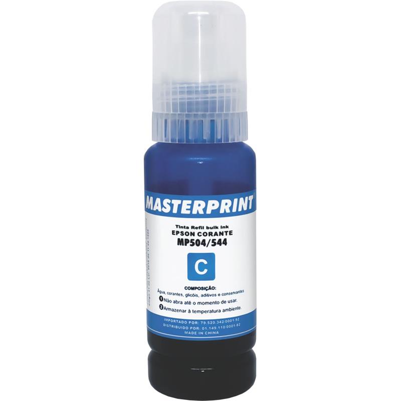REFIL DE TINTA EPSON COMPATÍVEL 504/544 CIANO 70 ML - MASTERPRINT UNIDADE
