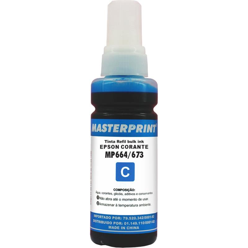 REFIL DE TINTA EPSON COMPATÍVEL 664 CIANO 100 ML - MASTERPRINT UNIDADE