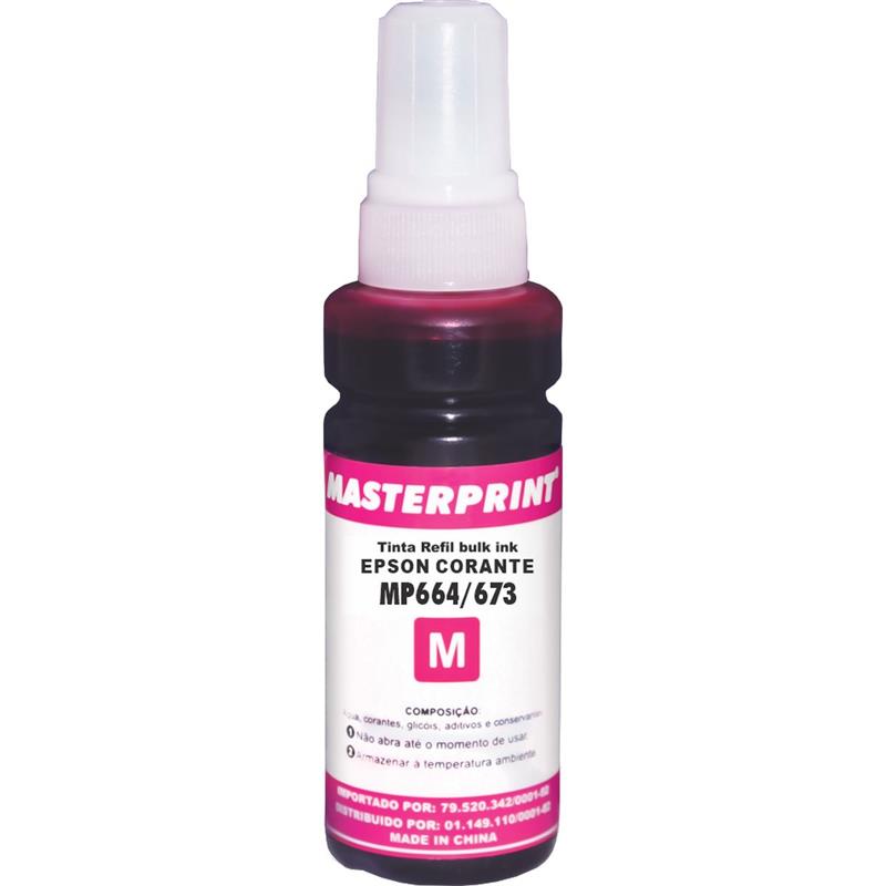 REFIL DE TINTA EPSON COMPATÍVEL 664 MAGENTA 100 ML - MASTERPRINT UNIDADE