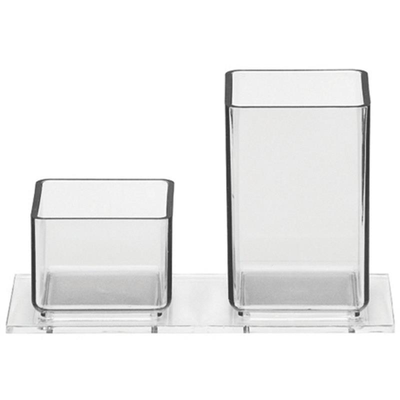 ACESSORIO PARA MESA LAPIS/CLIPS ACRILICO CRISTAL - ACRIMET UNIDADE