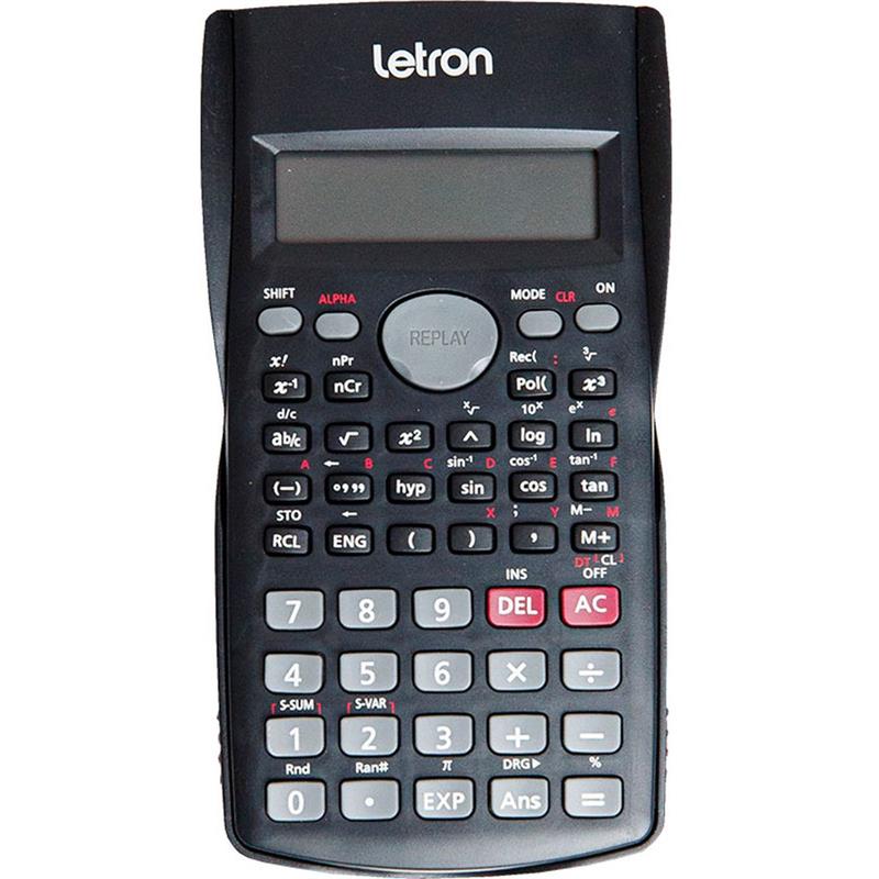 CALCULADORA CIENTIFICA 240 FUNÇÕES COM BATERIA PRETA - LEONORA UNIDADE