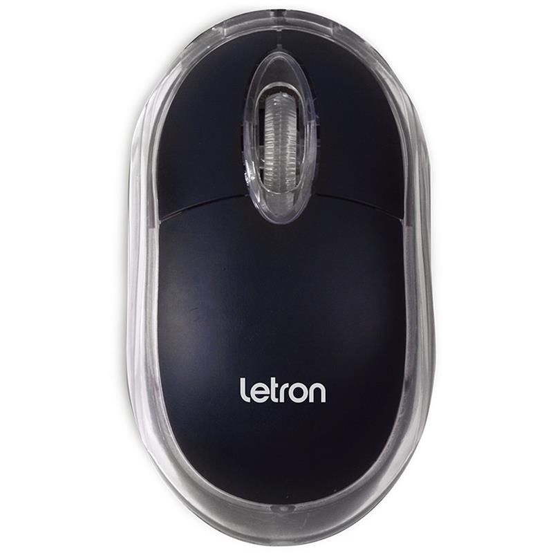 MOUSE ÓPTICO USB LETRON 800 DPI L-BLACK - LEONORA UNIDADE