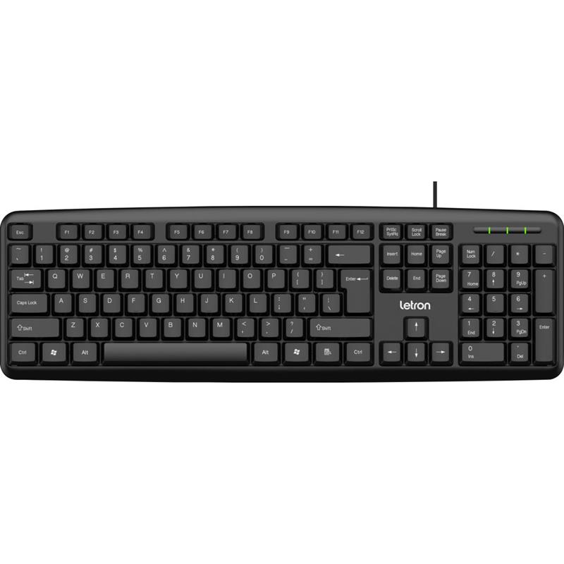 TECLADO USB LETRON PADRÃO DAY BY DAY PRETO - LEONORA UNIDADE
