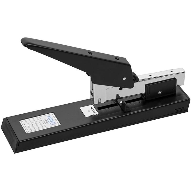 GRAMPEADOR METAL 23/6 29 CM PARA 100 FLS. PRETO - BRW UNIDADE