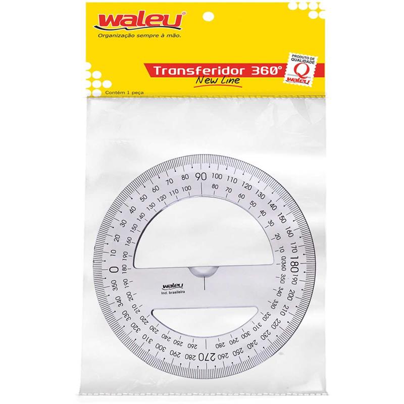 TRANSFERIDOR POLIESTIRENO 360 GRAUS CRISTAL - WALEU PCT.C/10